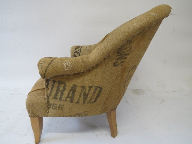 Fantastic slipper chair reupholstered