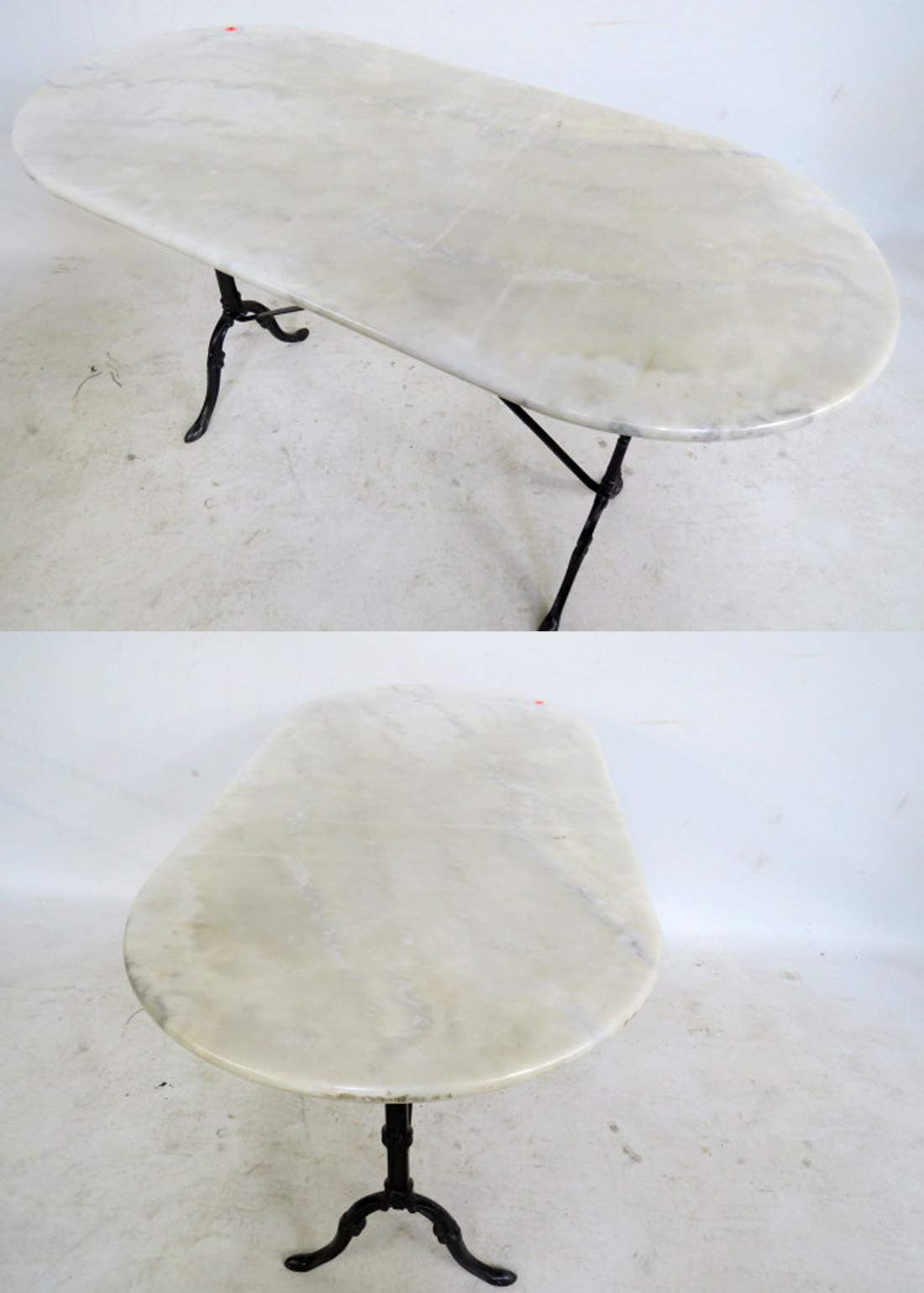 Oval Marble Top Bistro Table‏