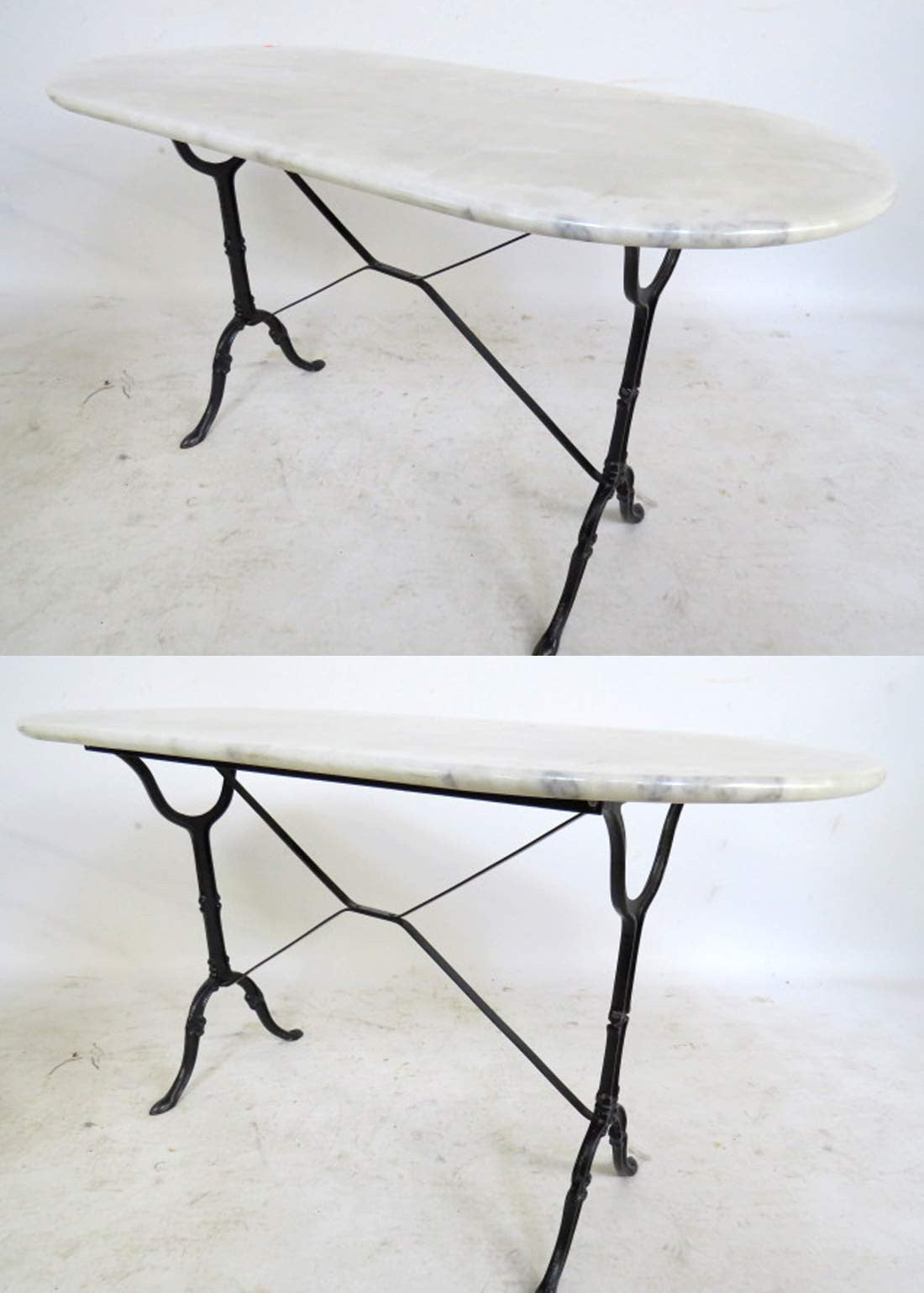 Oval Marble Top Bistro Table‏