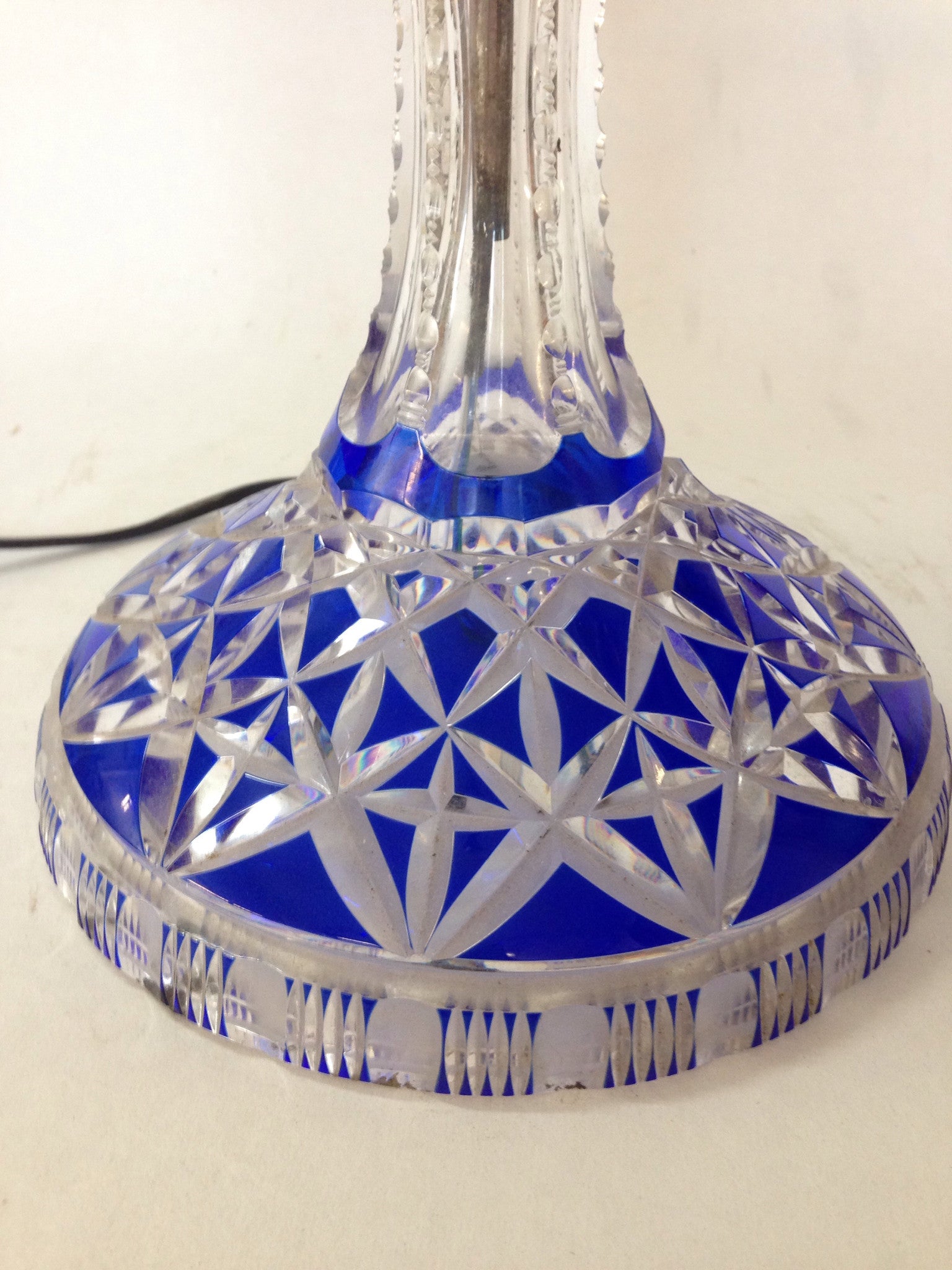 1900's Saint Louis Crystal Lamp